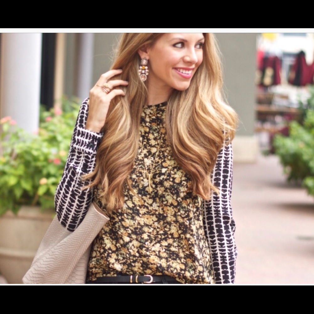 Mixed print shirt;  photo credit The Teacher Diva
